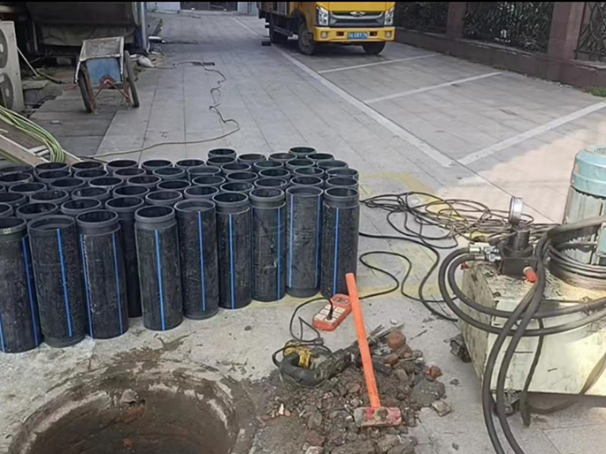 寿县PE置换管厂家 DN315置换管 非开挖管短管置换